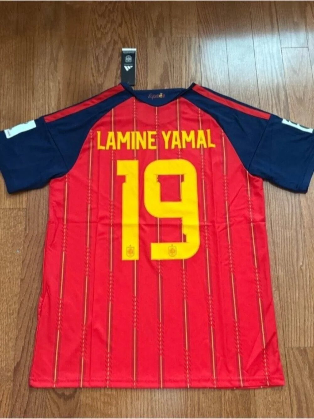 Spain Red Home Soccer Jersey Lamine Yamal #19 World Cup 2026